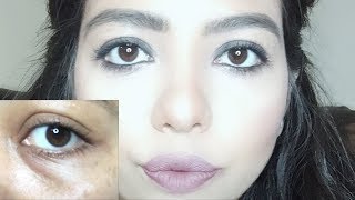 how to cover dark circles  eye bags  Only drugstore [upl. by Fanchette]