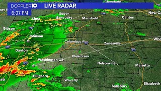 LIVE RADAR Storms moving across Ohio Tuesday afternoon [upl. by Mihe]