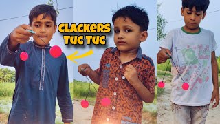 Clackers TUC TUC Game  how to play clackers tak tak  Clackers toy ball  1970s Clackers [upl. by Shriner]