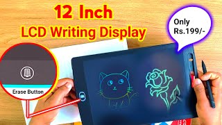 12 Inch LCD Writing Display Unboxing  LCD Writing Tablet Full Review  Writing Pad writingtablet [upl. by Trebled144]