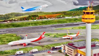 Model Airport Diorama  The World of Aviation with Moving Planes and Aircraft at Miniatur Wunderland [upl. by Enahs831]