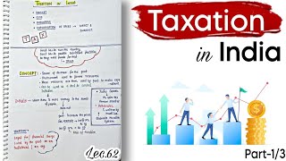 Taxation in IndiaArticles Part13 Indian Economy Lec62  Handwritten notes  An Aspirant [upl. by Honoria]