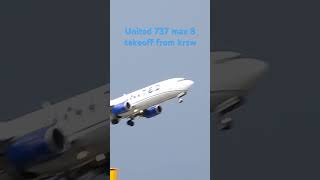 United 737 max 8 takeoff from fort myers ✈️ plane airplane avgeek boeing737 aviation [upl. by Annaynek]