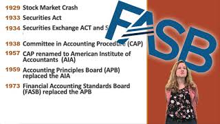 Brief History of Accounting Standards Professor Barbara Gonzalez [upl. by Htezil]