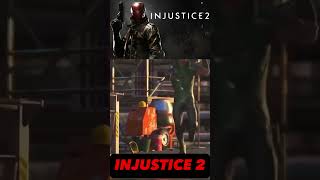 Injustice 2  Red Hood vs Superman  All Intro Dialogue Super Moves And Clash Quotes [upl. by Enorel]