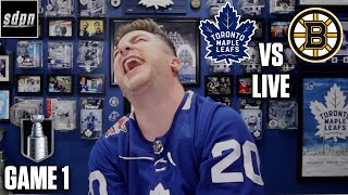 Stanley Cup Playoffs  Toronto Maple Leafs  Boston Bruins  Game 1 LIVE w Steve Dangle [upl. by Glendon146]