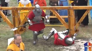 Brutal buhurt hits and knockouts HEMA and Modern knights battle [upl. by Nivled945]