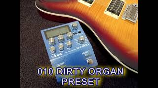 BOSS SY200 DIRTY ORGAN 010 preset demo [upl. by Sowell]