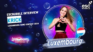 Krick  Drowning in the Rain  Luxembourg Song Contest 2024  Interview  Rockhal [upl. by Imak]