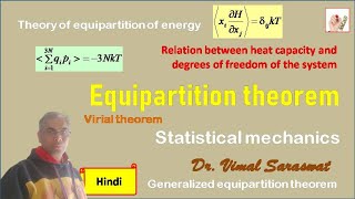 Equipartition theorem  L4  Statistical mechanics  With notes [upl. by Sibbie679]