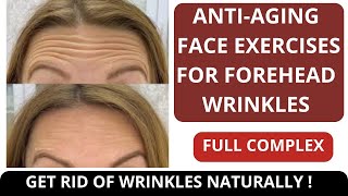 FOREHEAD WRINKLES REMOVAL  GET RID OF WRINKLES ON THE FOREHEAD  FULL COLLECTION  FACE MASSAGE [upl. by Anivel187]