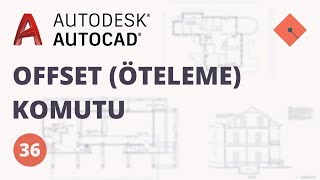 AutoCAD Dersleri 36  Offset Öteleme Komutu [upl. by Oiram623]