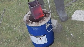 Making a Metal Melting Furnace Simple Effective Propane [upl. by Bove343]