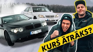 KURŠ BŪS ĀTRĀKS UZ LEDUS BMW VS MERCEDES EP3 [upl. by Arden]