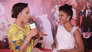 The Wedding Party starring Banky W Adesua Etomi  The Movie Premiere [upl. by Frymire]