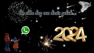 nieuwjaarswens Nieuwjaarsgroet via WhatsApp messengergroet whatsappgroet 2024 [upl. by Ahtikal]