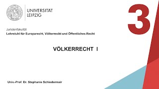 Vorlesung Völkerrecht I – Sitzung 3 02112021 [upl. by Aerbas]