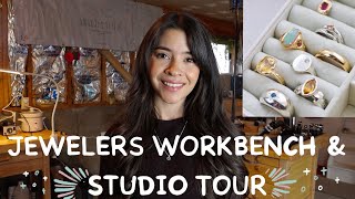 Jewelers Studio amp Workbench Tour  At Home Jewelry Studio Set Up [upl. by Aschim552]