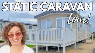 85 A Walkthrough of Static Caravan Holiday Home in Cornwall [upl. by Adnilem]