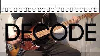 Paramore  Decode  Bass Cover With TABS [upl. by Roby470]