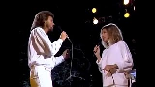 Barbra Streisand amp Barry Gibb  Guilty  Live 1986 HQ  With lyrics in Description [upl. by Skilken675]