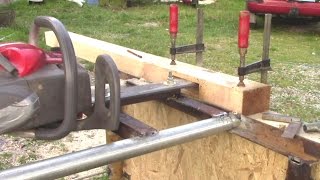 Homemade Chain Mortiser Using Chainsaw [upl. by Eletnahs18]