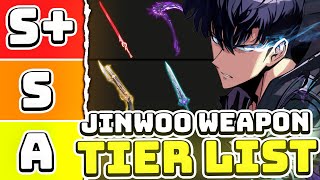 WHAT ARE THE BEST WEAPONS FOR JINWOO  Solo Leveling Arise [upl. by Morrison137]