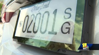 Digital license plates being tested in Maryland [upl. by Carpet]