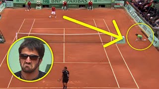 The Day Roger Federer Turned a Tennis Match into an Art Lesson Even Ball Kids Had Fun [upl. by Yenittirb]