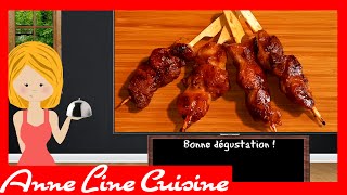 Brochettes de poulet sauce Yakitori [upl. by Hillard]