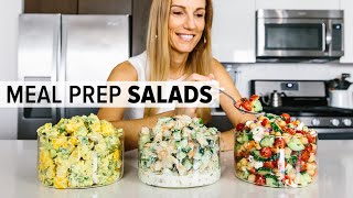 3 Easy MEAL PREP Ideas for Summer Salad Recipes [upl. by Cazzie861]