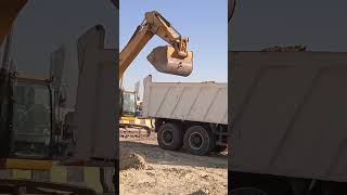 Watch for the first time how the excavator driver loads the soil into the truck shorts short art [upl. by Nichols]