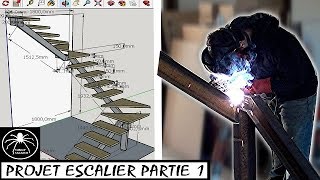 ►Réalisation dun Escalier en Métal PARTIE 1 [upl. by Nahshu]