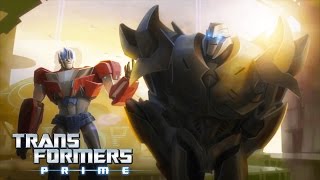 Transformers Prime  The Origin Story of Optimus Prime amp Megatron  Transformers Official [upl. by Zoara]