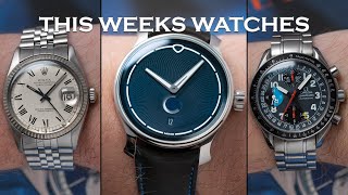 This Weeks Watches  Ming 3705 Moonphase Omega Speedmaster MK40 Rolex Buckley amp More Episode 79 [upl. by Alleda]