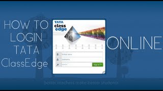 How To Login TATA ClassEdge Online [upl. by Nnyleuqcaj]