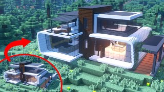 I Transformed This Modern Minecraft House In INSANE Detail [upl. by Weslee]