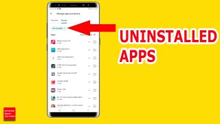 How to check all uninstalled apps on Android even if you dont remember the names [upl. by Ocirled869]