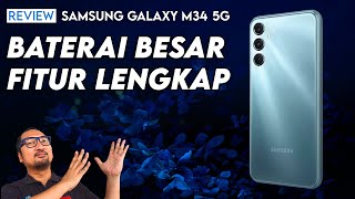 39 Jutaan Baterai Besar Fitur Lengkap Review Samsung Galaxy M34 5G [upl. by Aisan]