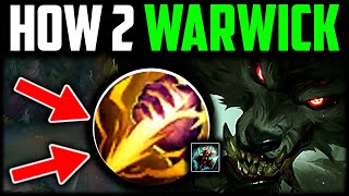 How to Warwick Jungle amp CARRY Best BuildRunes Warwick Jungle Guide Season 14  League of Legends [upl. by Nosyt939]