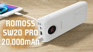 Romoss SW20 Pro 20000mAh Power Bank Power Delivery and Quick Charge 30 in One [upl. by Kurth942]