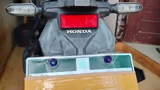 Bolt Plate number Titanium para sa HONDA CLICK125i [upl. by Berkshire422]