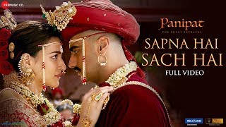 Sapna Hai Sach Hai  Full Video  Panipat  Arjun Kapoor amp Kriti Sanon  Shreya Ghoshal amp Abhay J [upl. by Cordle]