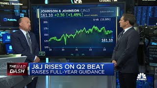 Cramer’s Mad Dash on Johnson amp Johnson Its been a huge underperformer [upl. by Ahsilrak167]