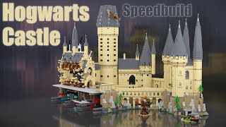 LEGO 71043 Hogwarts Castle Speedbuild  71043 LEGO Harry Potter  Blender Geometry Nodes  Animation [upl. by Rubel]