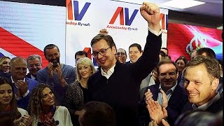 Serbian Premier Aleksandar Vucic elected president [upl. by Welford]