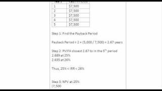 IRR 1 Dealing with an Annuity of Inflows [upl. by Anehta]