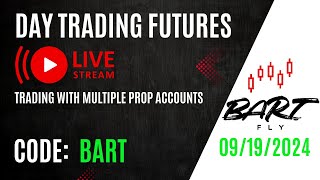 Live Trading SampP 500 Emini FUTURES with multiple prop firms [upl. by Killie]