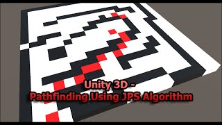 Unity3D  Pathfinding using JPS algorithm [upl. by Euqilegna441]