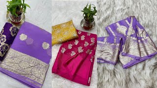 🦋💥Light Weight Vissco Georgette Sarees New Collections Part2💥🦋 [upl. by Anyrak]